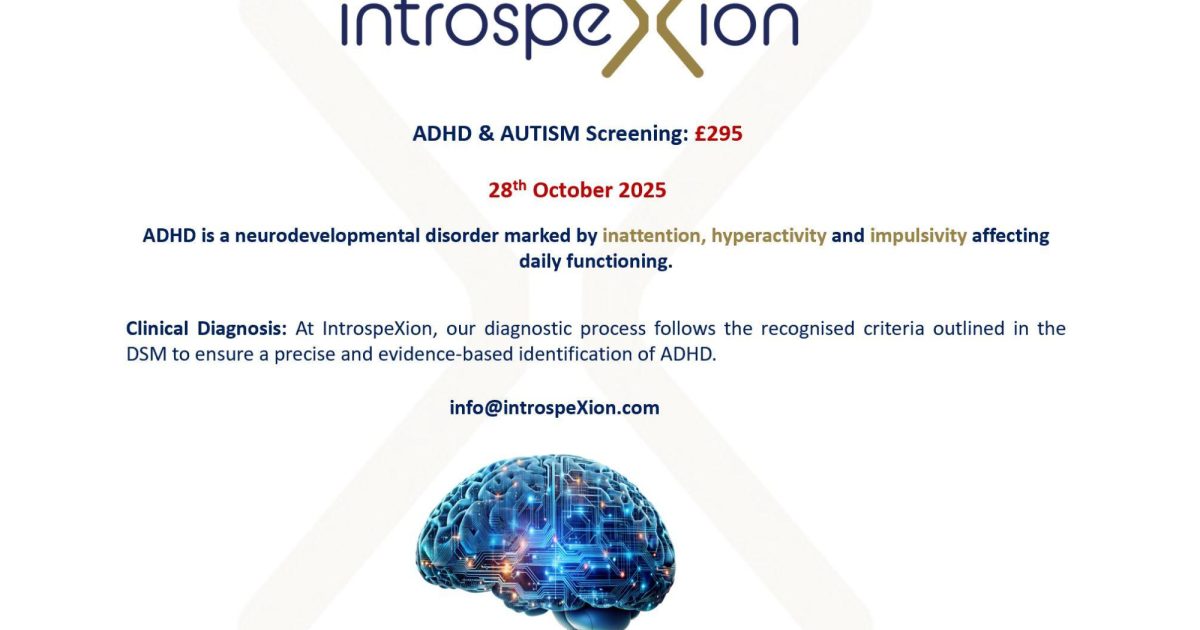 OpenGraph Image for Demand continues to rise for ADHD and Autism screenings at IntrospeXion