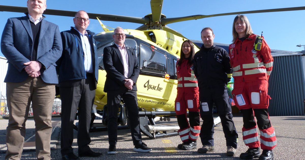 OpenGraph Image for Apache North Sea help fuel life-saving flights for air ambulance charity