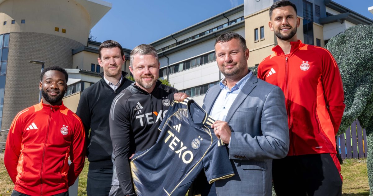 OpenGraph Image for TEXO extends partnership with Aberdeen FC as shirt sponsor on multi-year deal