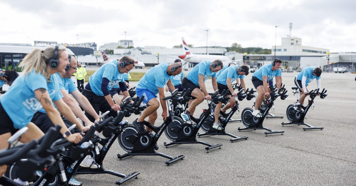 OpenGraph Image for Pedalling with Purpose: £24,000 raised at Jet Set Spin at Aberdeen International Airport for AberNecessities and Sport Aberdeen