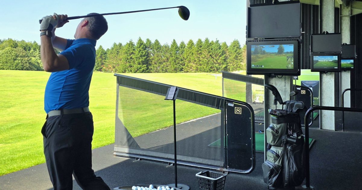 OpenGraph Image for Newmachar Golf Club's driving range has gone to the next level with fantastic new TrackMan screen technology