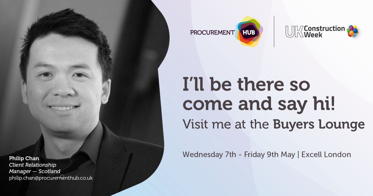 OpenGraph Image for Procurement Hub to attend UK Construction Week for the first time