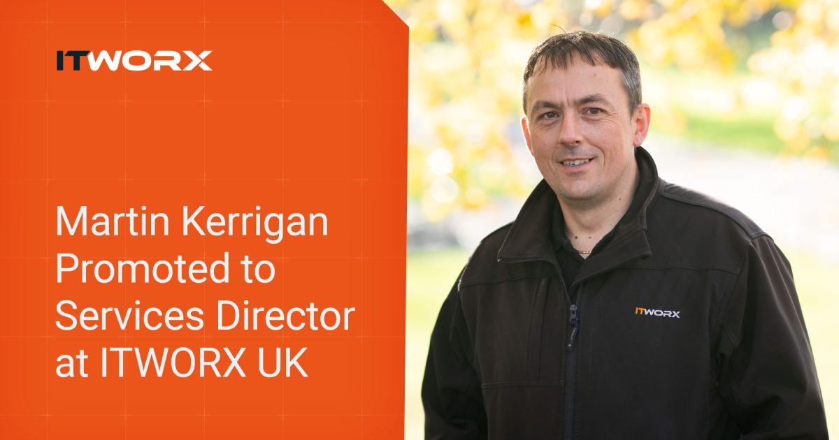 OpenGraph Image for ITWORX UK promotes Martin Kerrigan to Services Director
