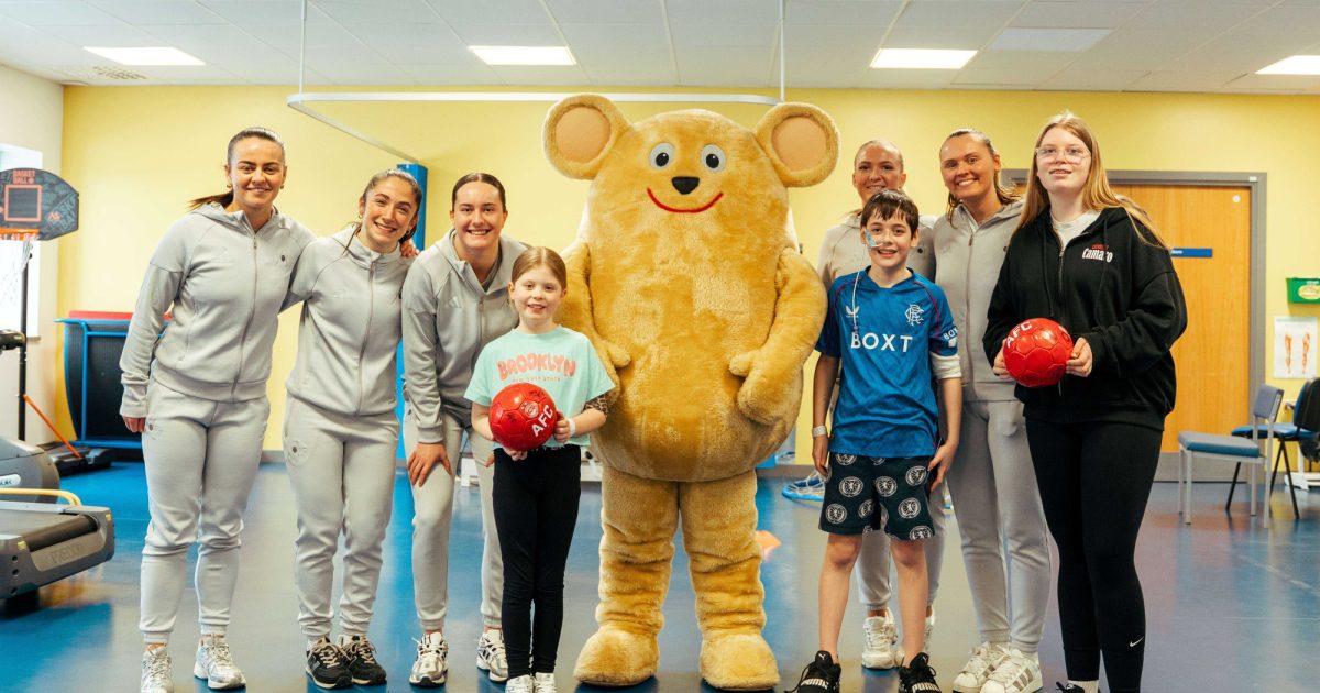 OpenGraph Image for Dons women’s team score smiles with visit to children’s hospital
