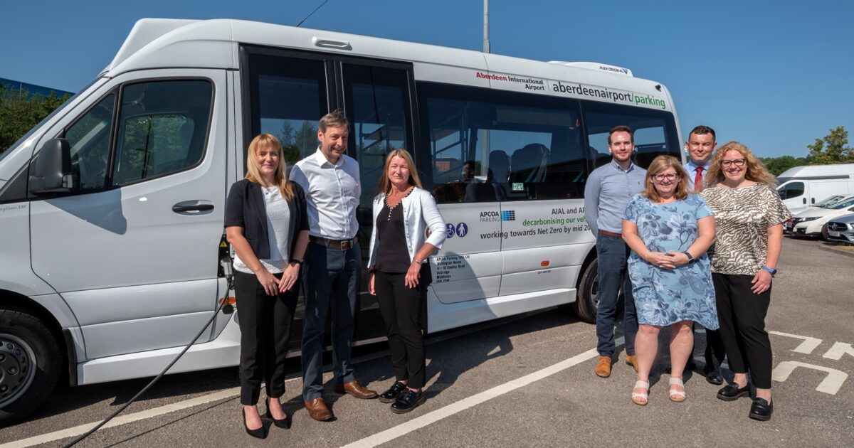 OpenGraph Image for Electrifying addition to fleet arrives at Aberdeen International Airport