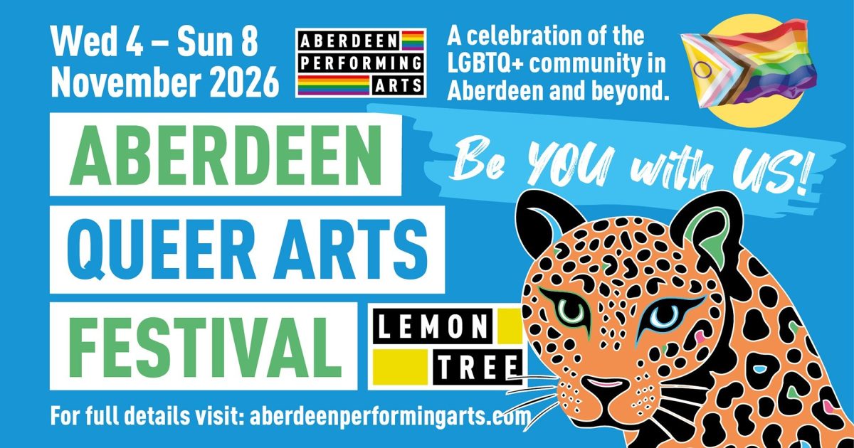 OpenGraph Image for Aberdeen Queer Arts Festival to platform LGBTQ+ brilliance at the Lemon Tree