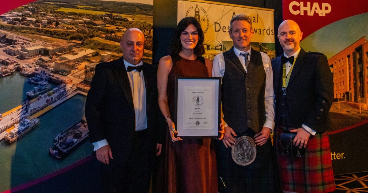 OpenGraph Image for Space Solutions recognised at Aberdeen Society of Architects Design Awards 2026 for transformational Energy Transition Skills Hub