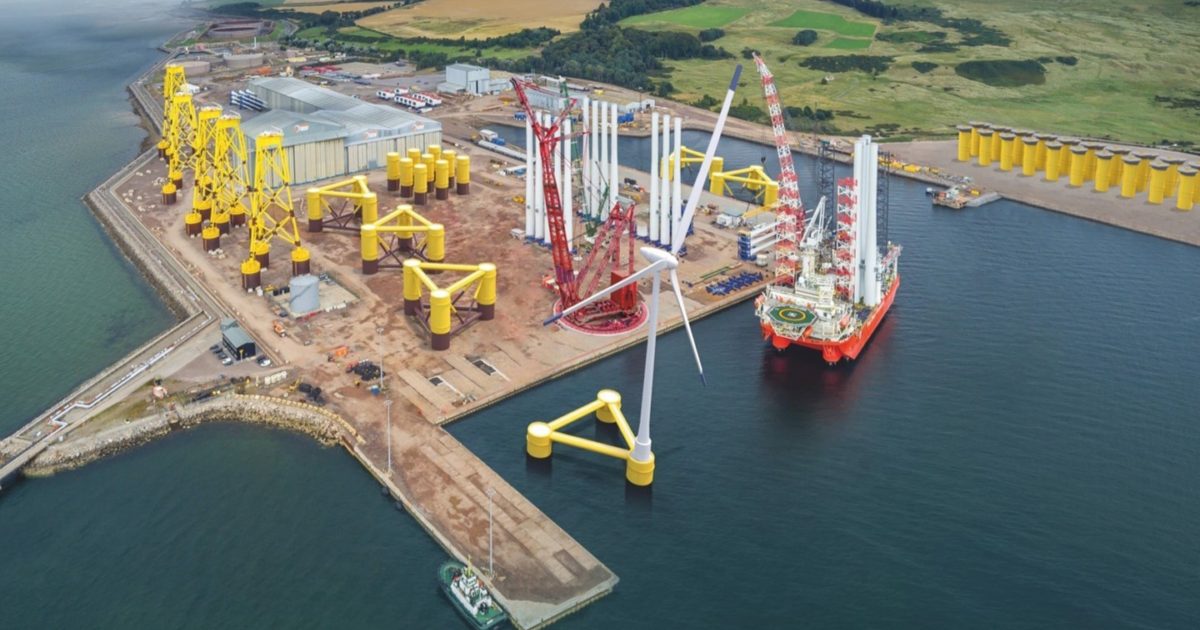 OpenGraph Image for Illustration example of floating offshore wind operations at the Port of Nigg