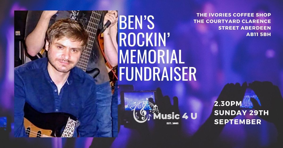 OpenGraph Image for Ben’s Rockin’ Memorial in collaboration with Music4U