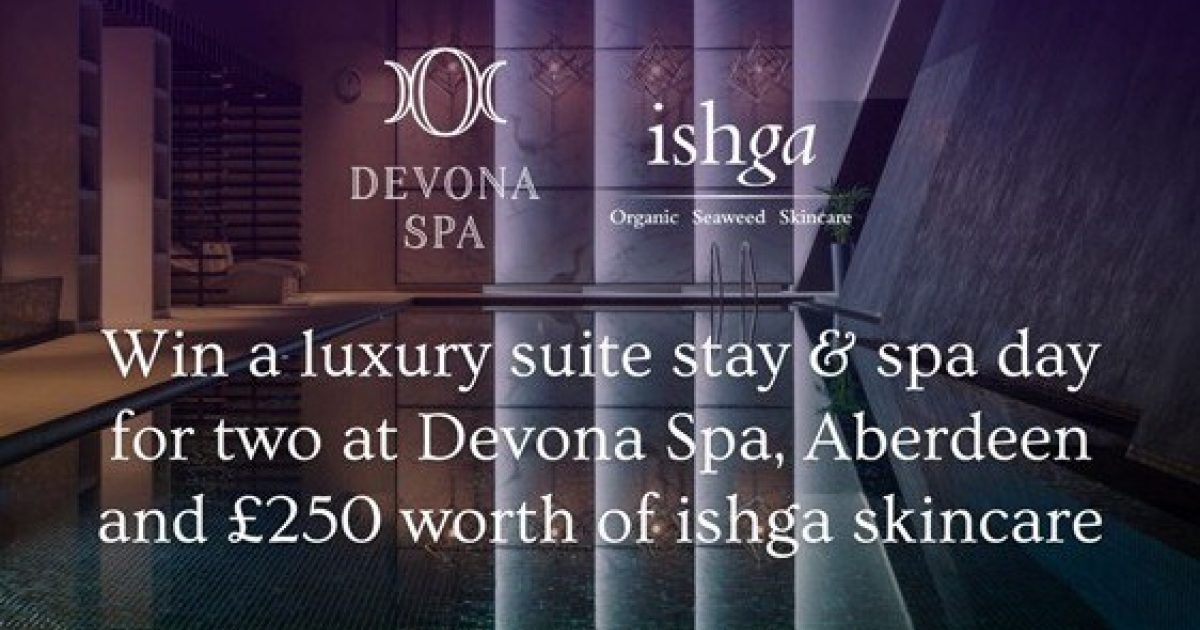 OpenGraph Image for Enter to win exclusive prize in partnership with ishga and Devona Spa, Hilton Aberdeen TECA