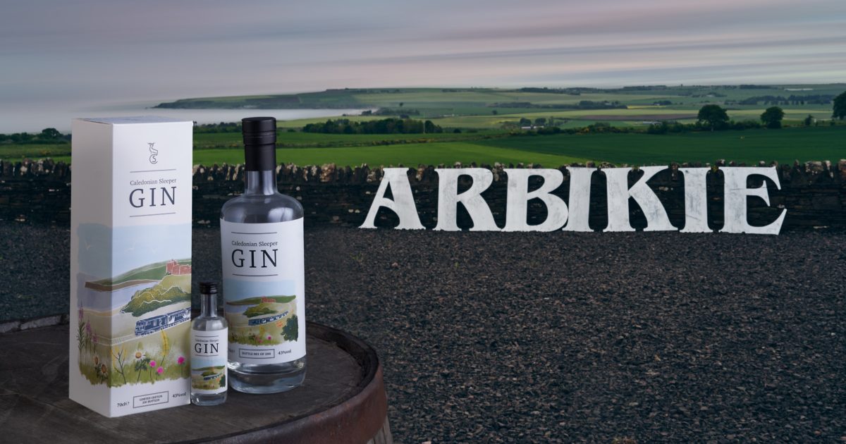 OpenGraph Image for Caledonian Sleeper and Arbikie Highland Estate launch limited edition gin inspired by epic overnight rail journey