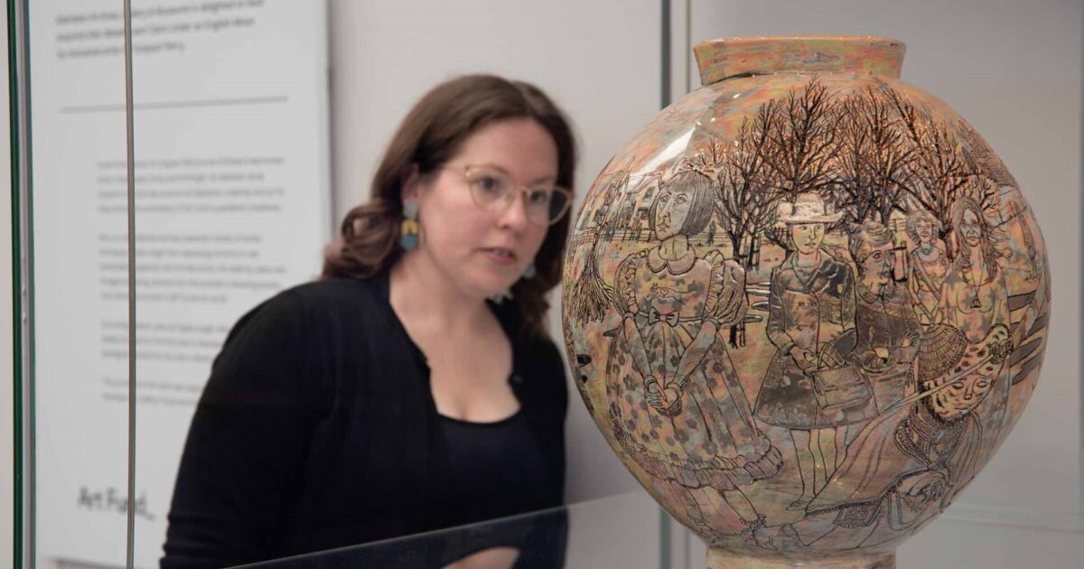 OpenGraph Image for Ceramic pot by Grayson Perry acquired by Aberdeen Art Gallery goes on display
