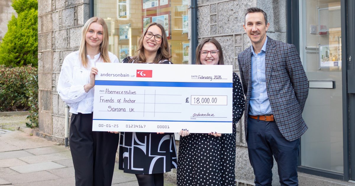 OpenGraph Image for andersonbainLLP raise £18,000 for three charities!