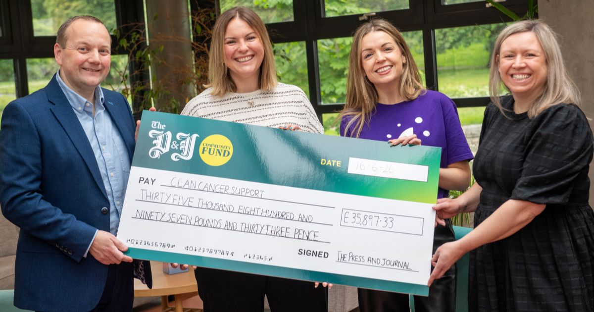 OpenGraph Image for The P&J Community Fund donates over £70,000 to local charities