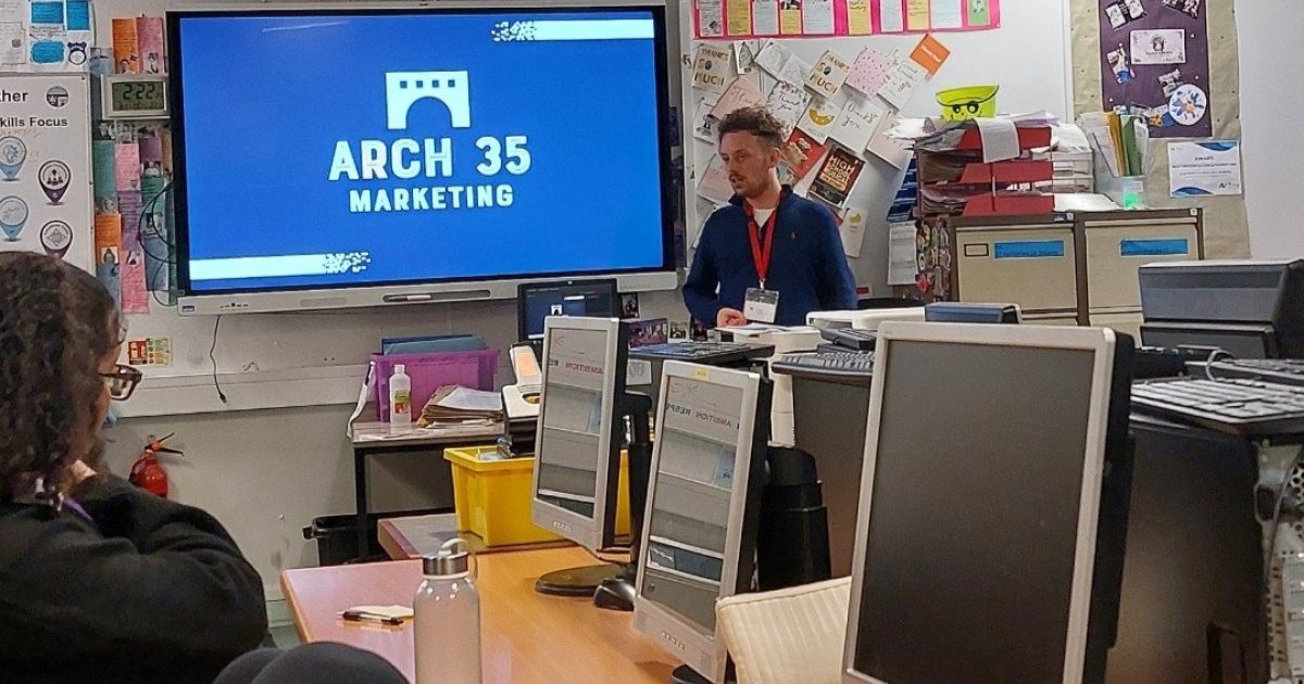 OpenGraph Image for Arch 35 Marketing inspires next generation of marketers at Oldmachar Academy