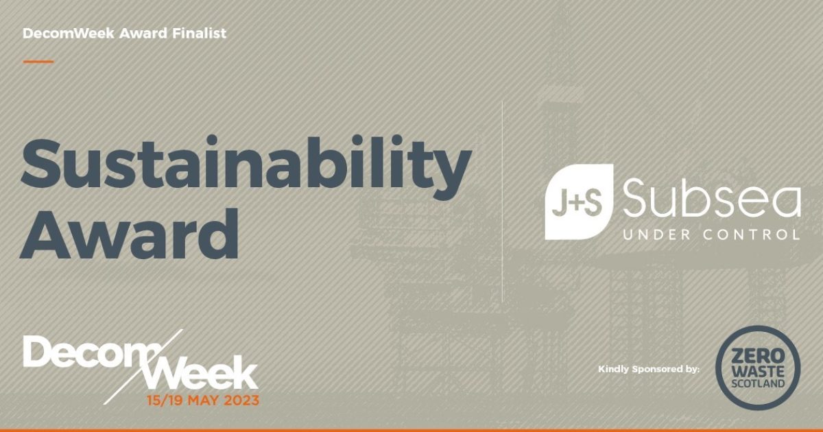 OpenGraph Image for J+S Subsea recognised for sustainability in decommissioning work