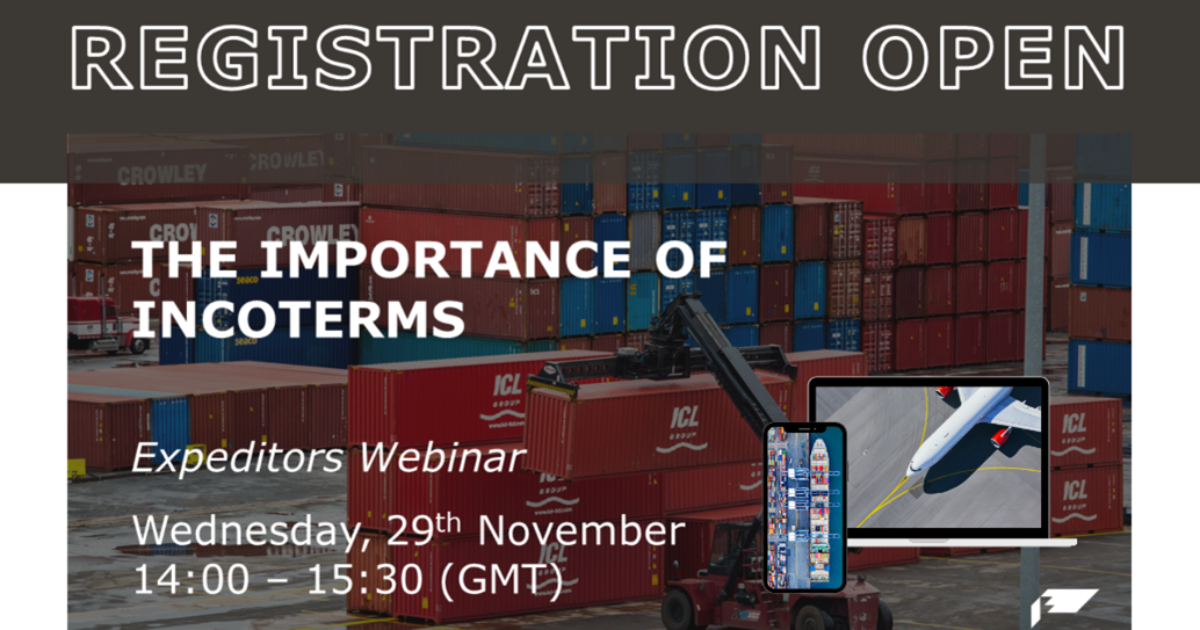 OpenGraph Image for 'The Importance of Incoterms' a webinar with Expeditors