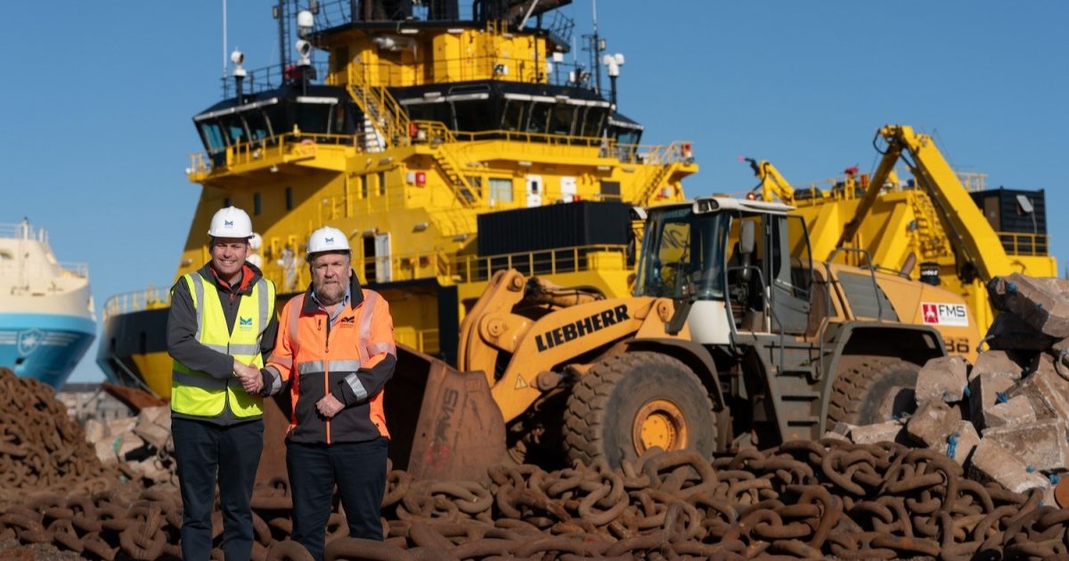 OpenGraph Image for First Marine Solutions extends partnership with Montrose Port Authority with five year lease