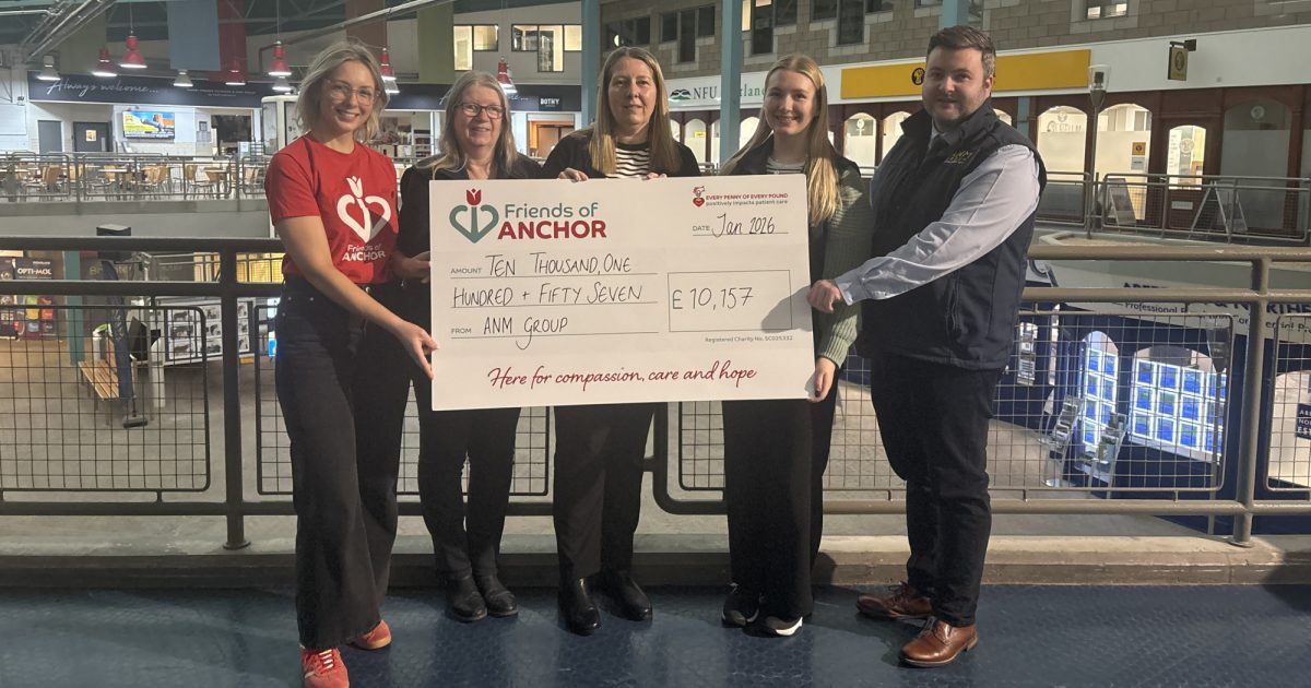 OpenGraph Image for ANM Group raises over £10,000 for Friends of ANCHOR