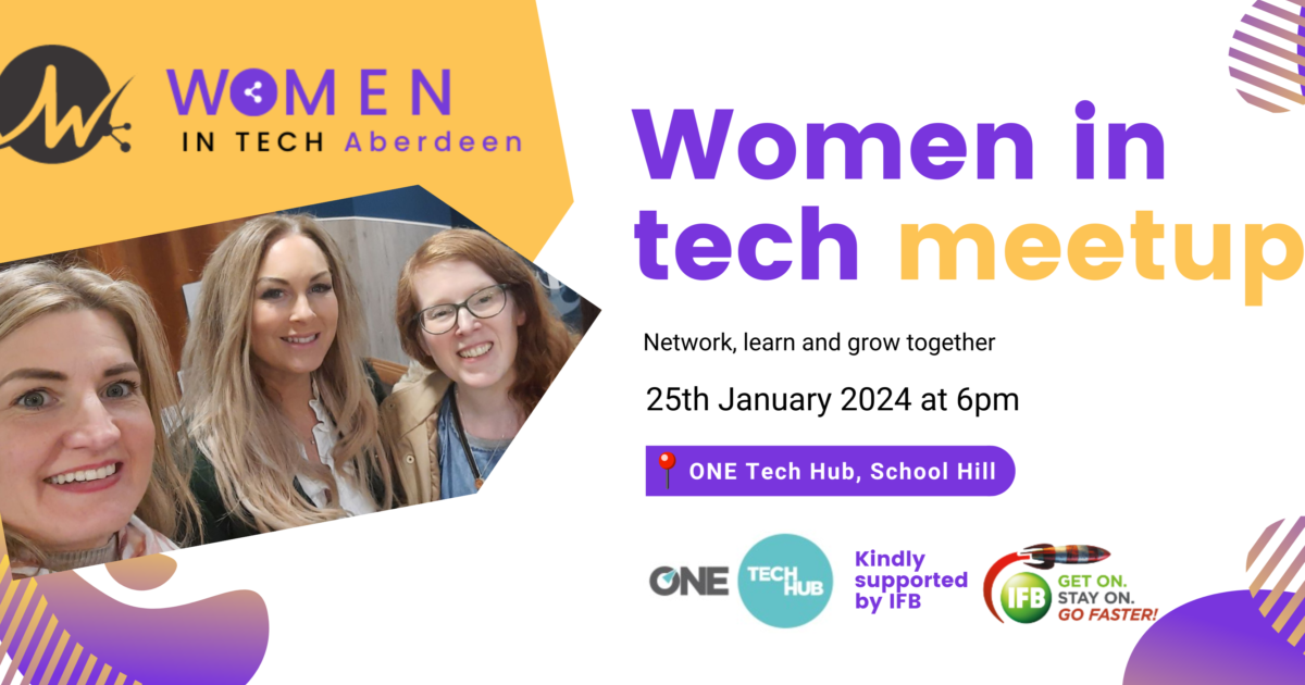OpenGraph Image for Women in Tech Aberdeen relaunches networking events in 2024