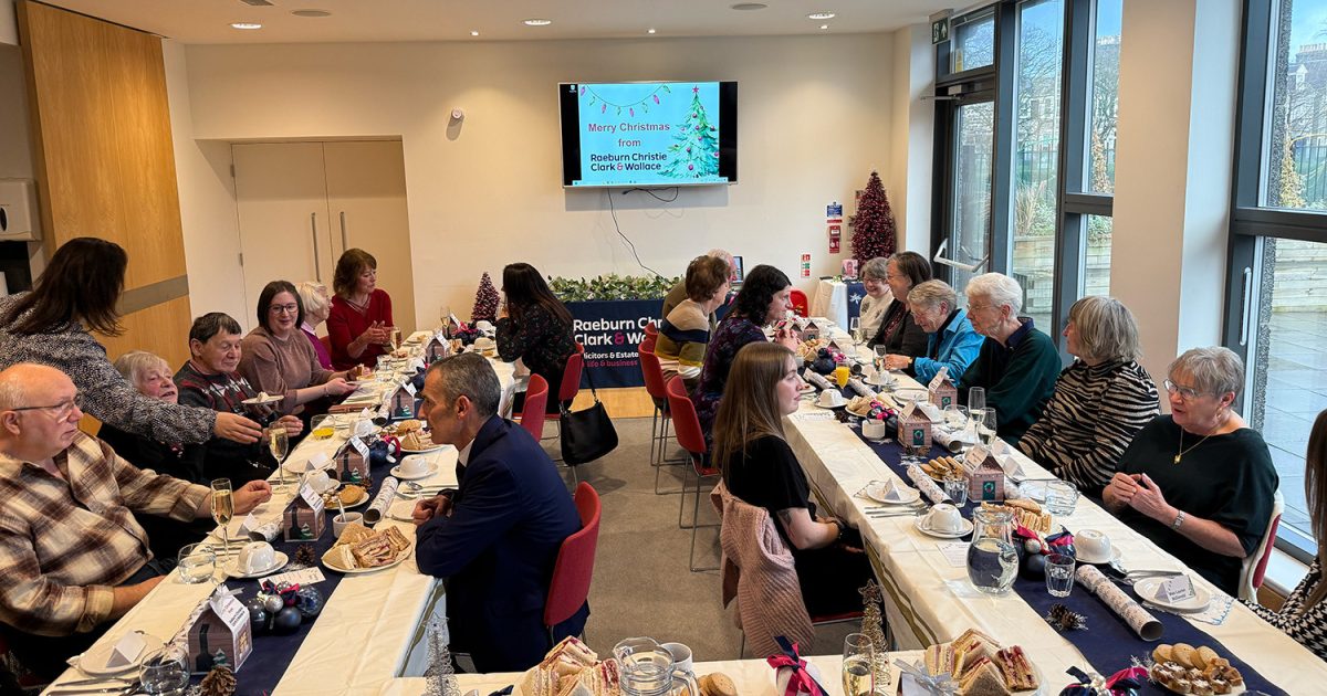 OpenGraph Image for Raeburn Christie Clark & Wallace host Christmas lunch for clients