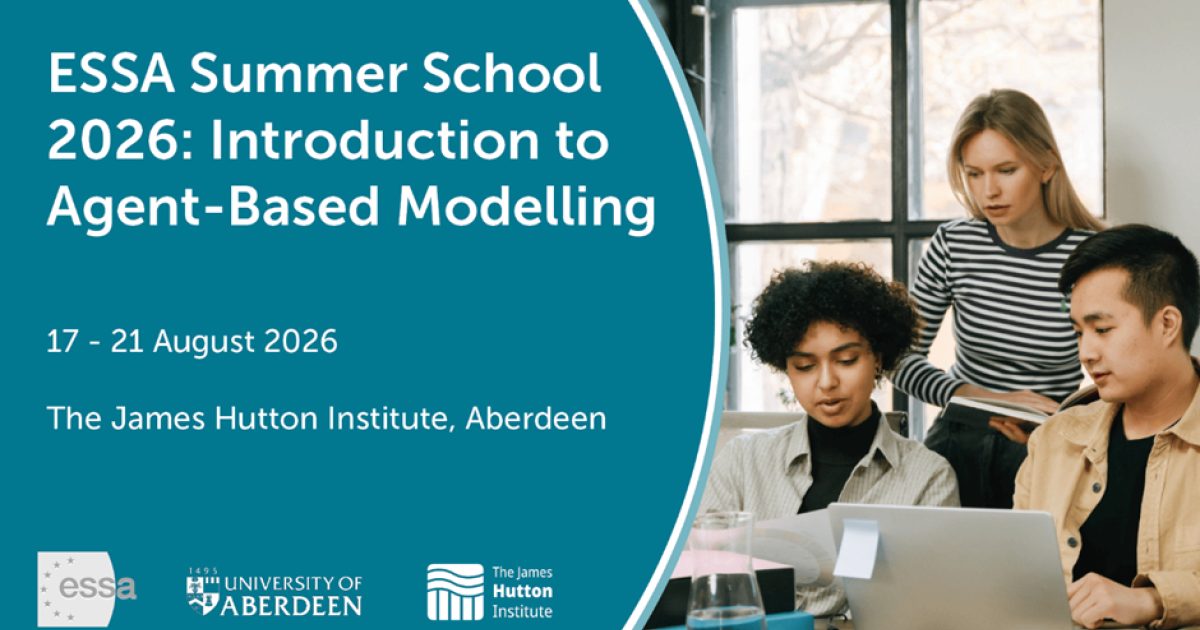 OpenGraph Image for The James Hutton Institute to host summer course on agent-based modelling in Aberdeen