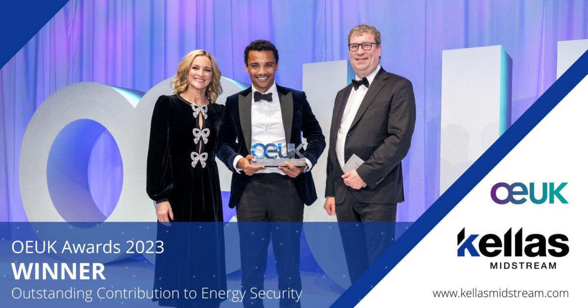 OpenGraph Image for Kellas Midstream recognised for its Outstanding Contribution to UK Energy Security at OEUK Awards 2023