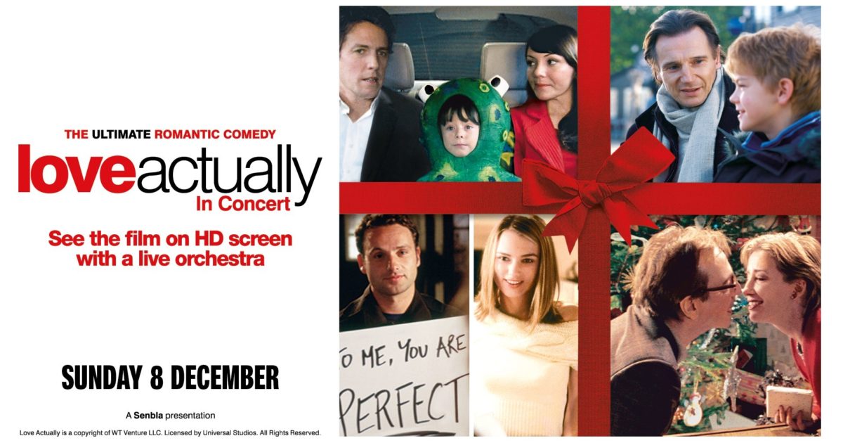 OpenGraph Image for Love Actually in convert with live orchestra comes to P&J Live this festive season