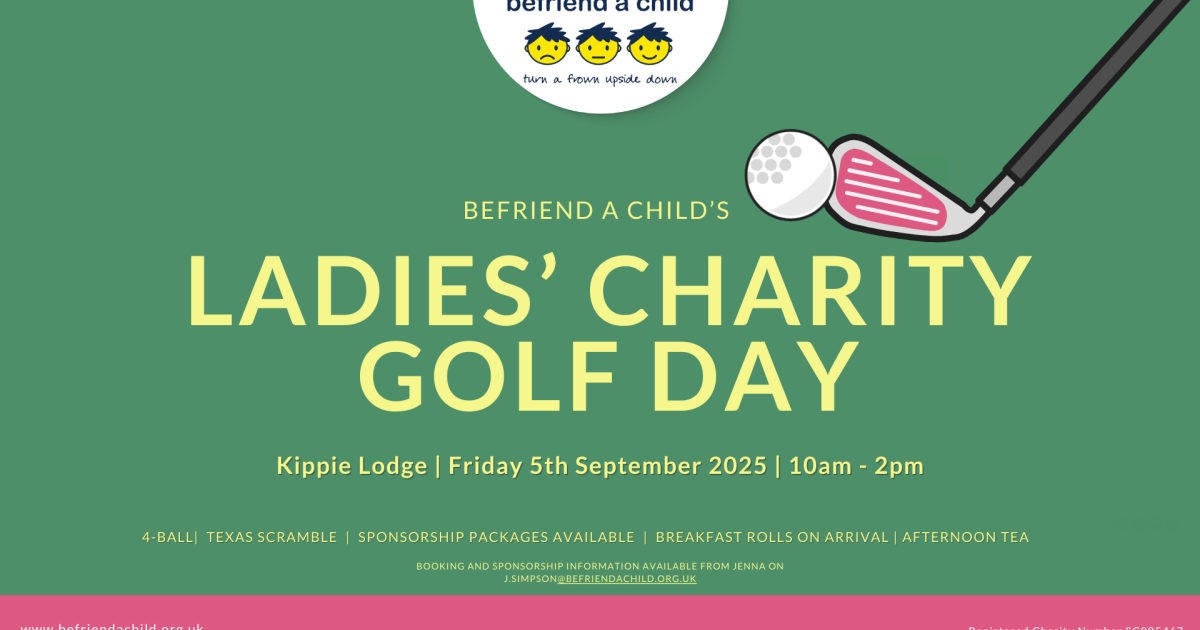 OpenGraph Image for New Ladies’ Charity Golf Day welcomes all skill levels to support Befriend a Child’s 50th anniversary