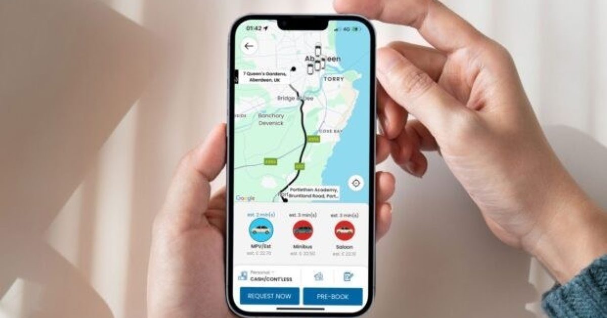 OpenGraph Image for LeadRyde Taxis: Driving Aberdeen forward with smart app technology