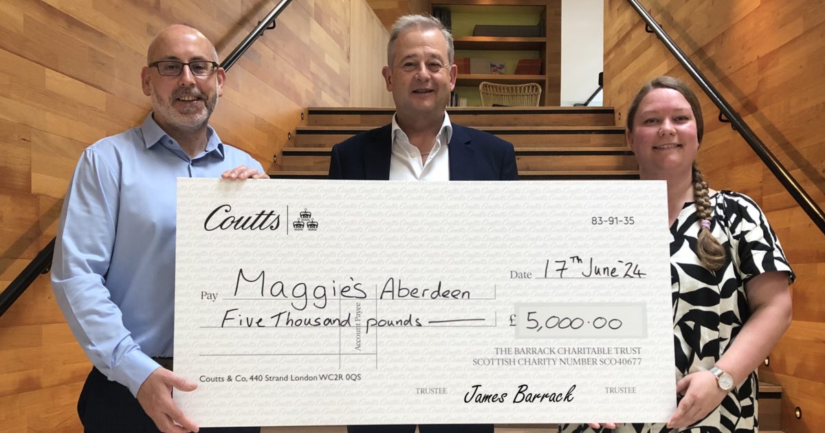 OpenGraph Image for Barrack Charitable Trust commits £52,000 of support to 25 charities across Scotland