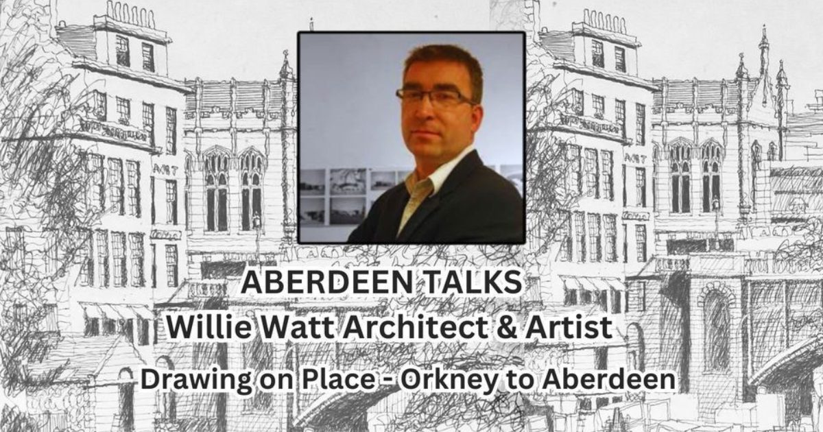 OpenGraph Image for Charles Michies to welcome Willie Watt PPRIAS for Aberdeen Talks series
