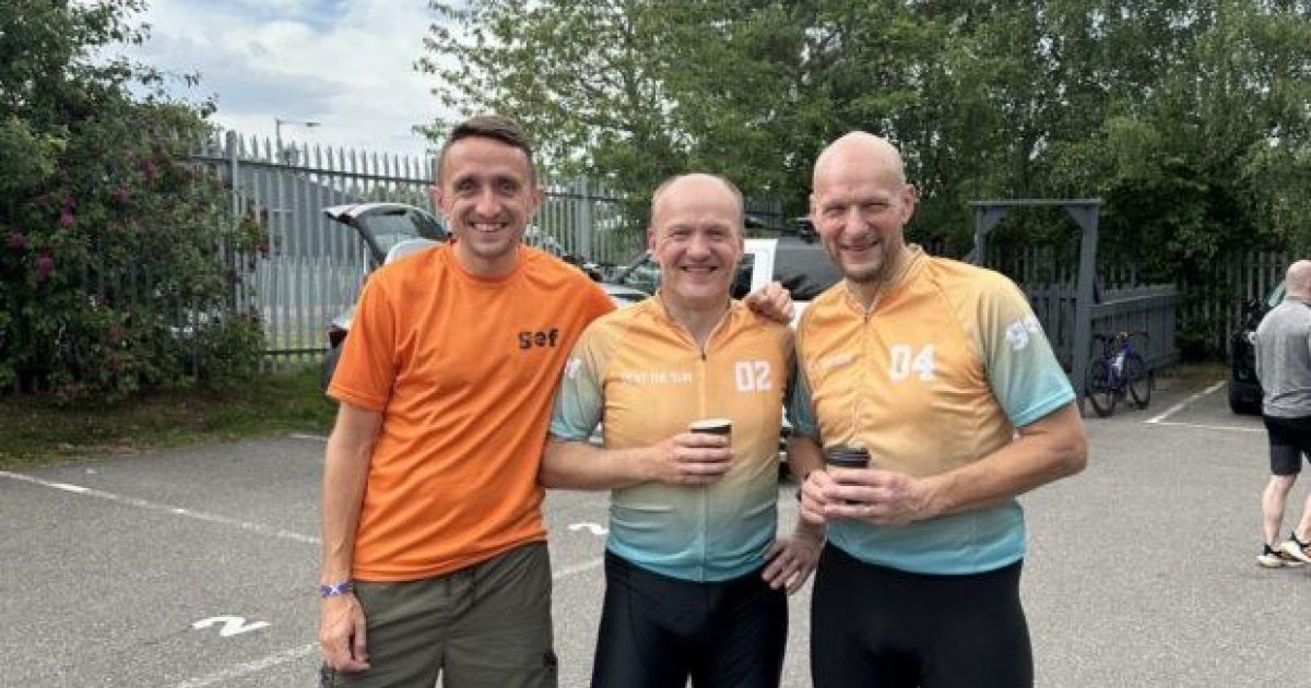 OpenGraph Image for North-east cousins complete epic 233 mile cycle ‘Beat the Sun’ challenge in support of GEF