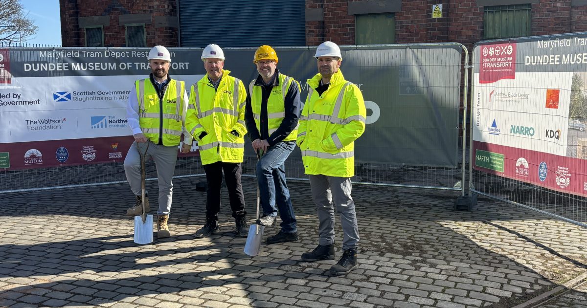 OpenGraph Image for CHAP Group begins restoration work at historic Maryfield Tram Depot for Dundee Museum of Transport