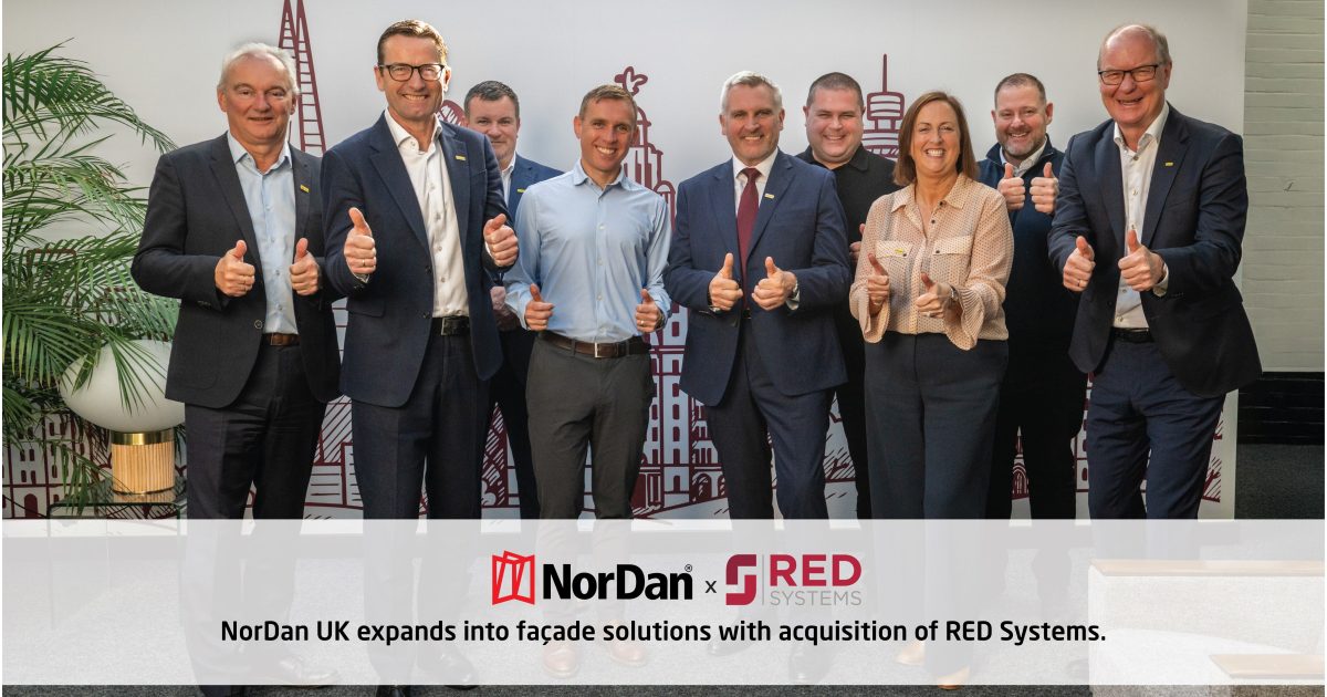 OpenGraph Image for NorDan UK expands into façade solutions with acquisition of RED Systems