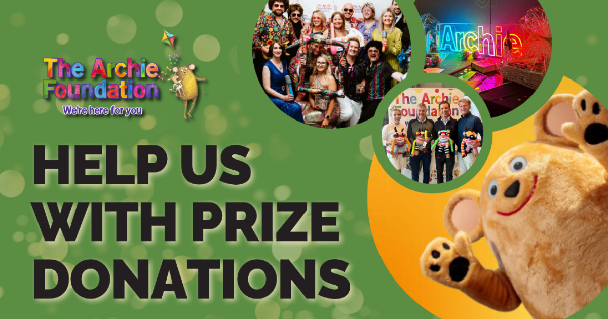 OpenGraph Image for Support babies and children through prize donations to The Archie Foundation