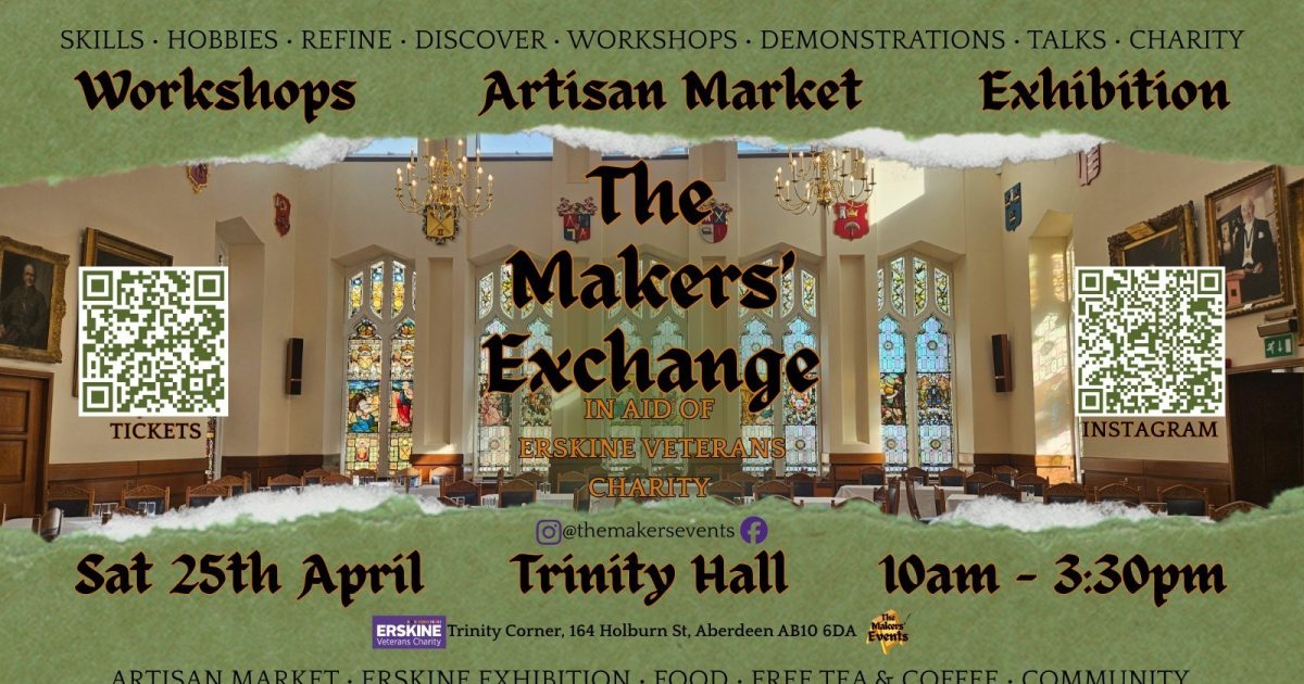 OpenGraph Image for The Makers’ Exchange event to champion veterans across North-east Scotland