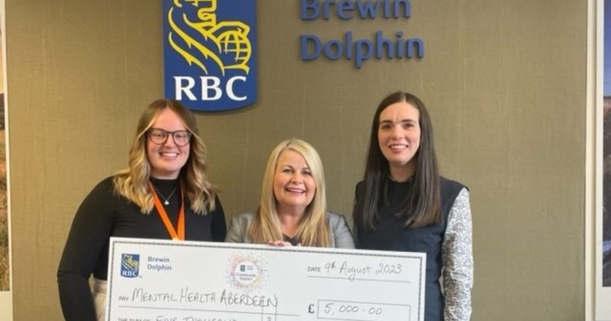 OpenGraph Image for RBC Brewin Dolphin Aberdeen celebrates 10 years of Charitable Grants programme with MHA donation