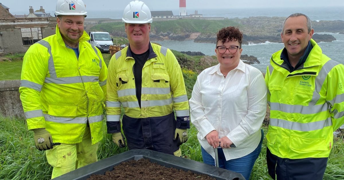 OpenGraph Image for Flower power as SSEN Transmission install plant pots in Aberdeenshire community
