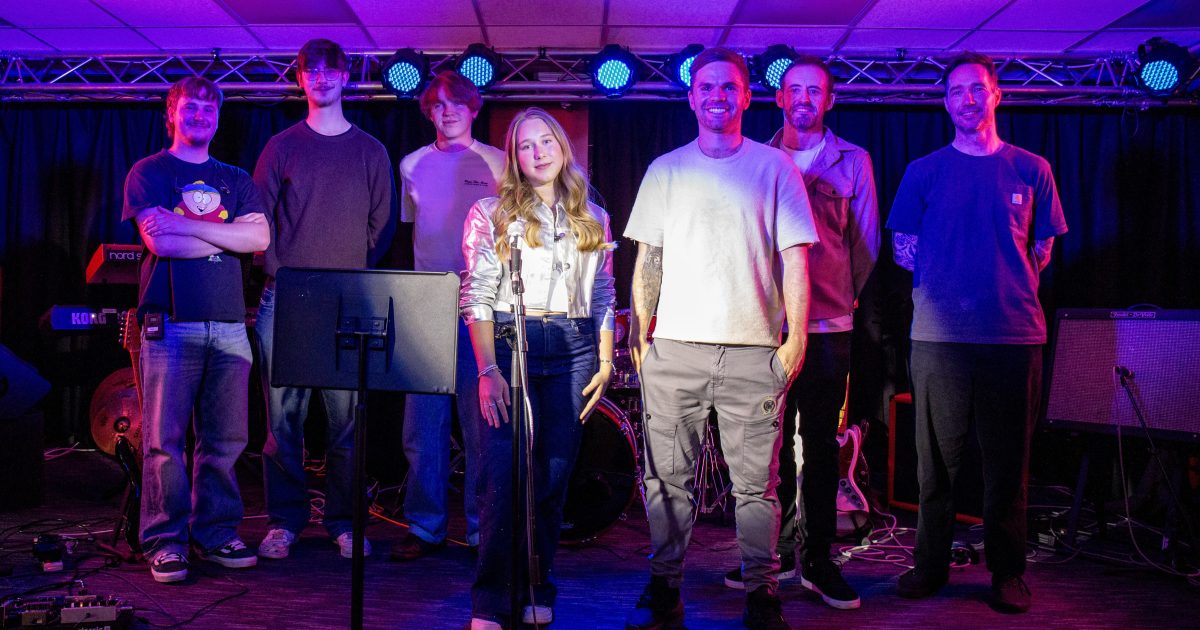 OpenGraph Image for One Direction’s bassist Sandy Beales inspires NESCol music students