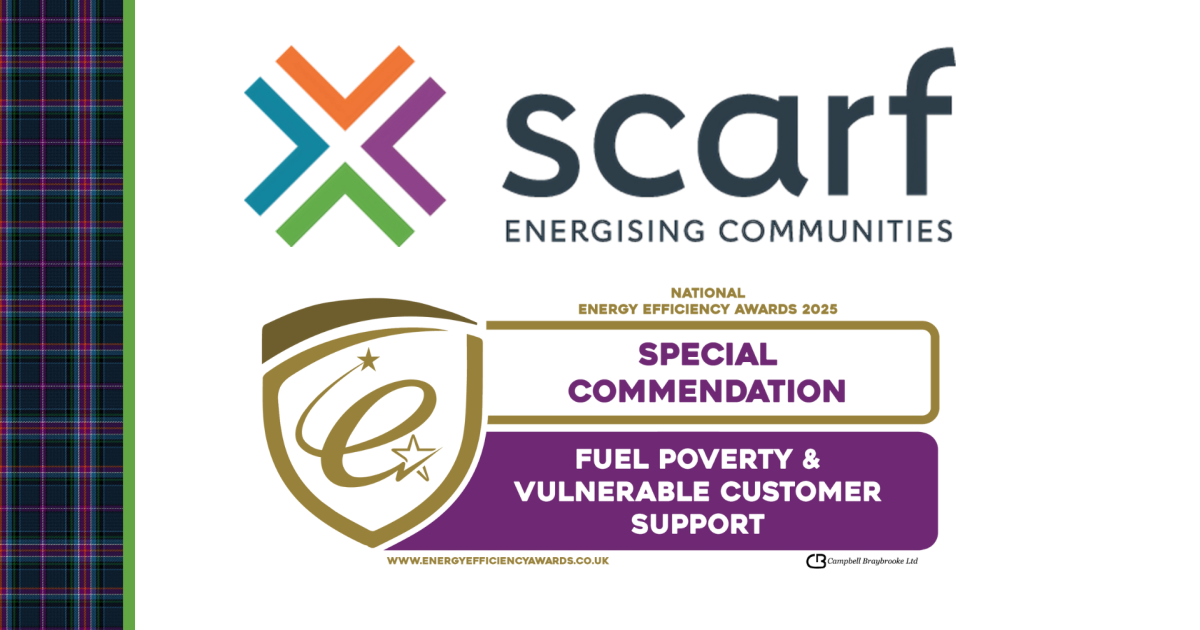 OpenGraph Image for Scarf recognised nationally for fuel poverty support during 40th anniversary year