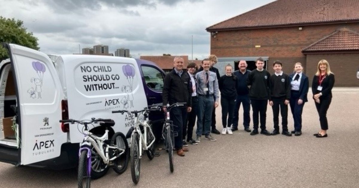 OpenGraph Image for Northfield Academy pupils receive refurbished bikes thanks to Sodexo partnership