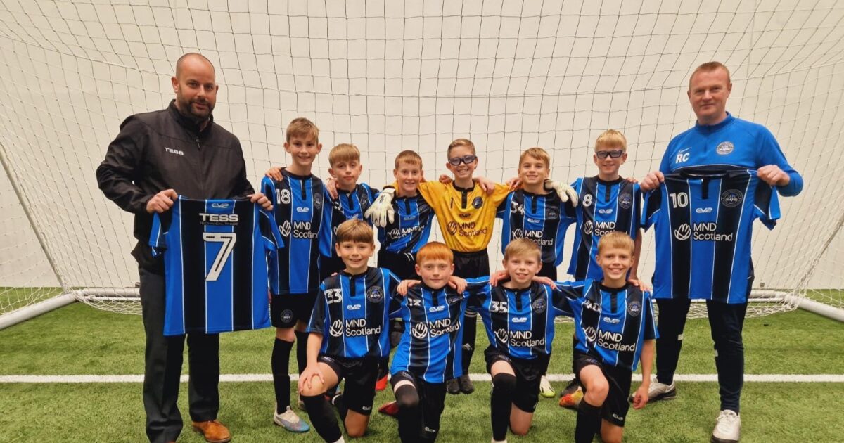 OpenGraph Image for TESS Aberdeen sponsors future football stars whilst raising awareness for MND Scotland