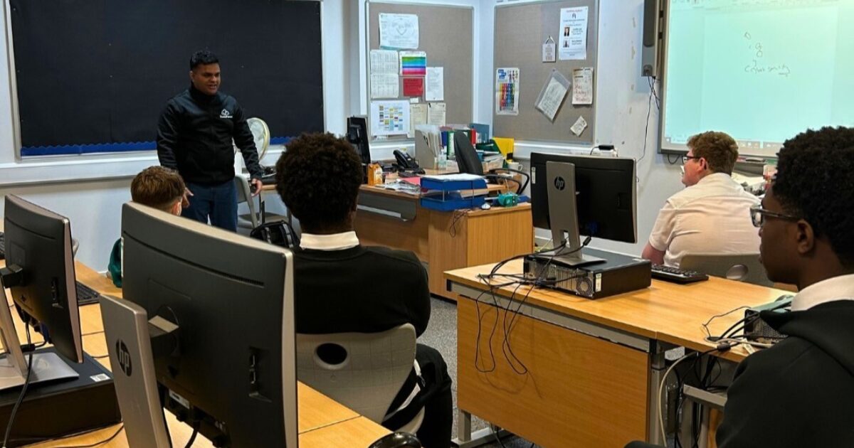 OpenGraph Image for TechForce Cyber talks cyber security to the Portlethen academy students