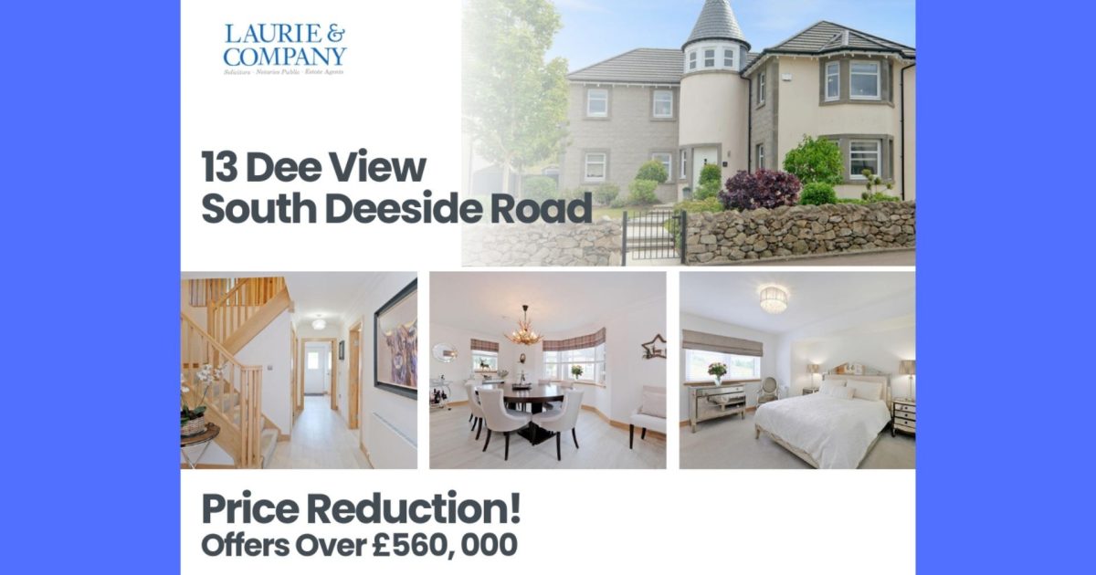 OpenGraph Image for Four-bed detached home in Riverside of Blairs – Offers over £560,000