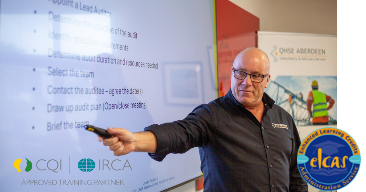 OpenGraph Image for QHSE Aberdeen expands training capability with ELCAS approval and new ISO auditor courses