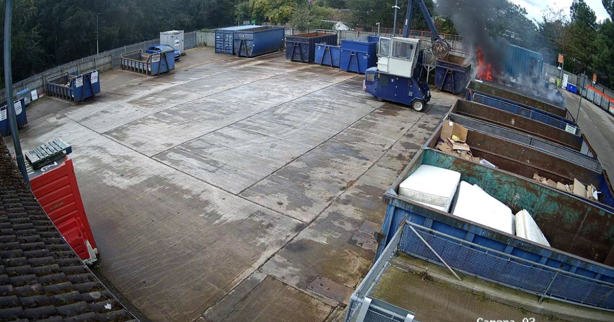 OpenGraph Image for Small gas cylinder thought to be cause of  fire at Westhill recycling centre