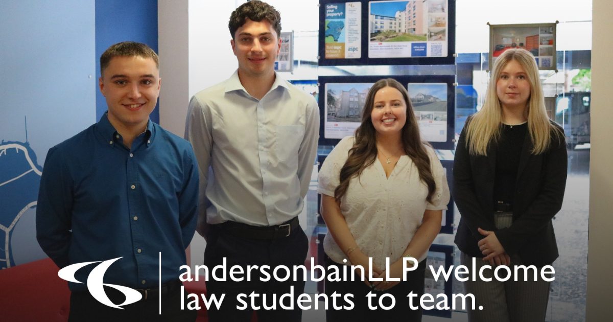 OpenGraph Image for andersonbainLLP welcomes law students to the team