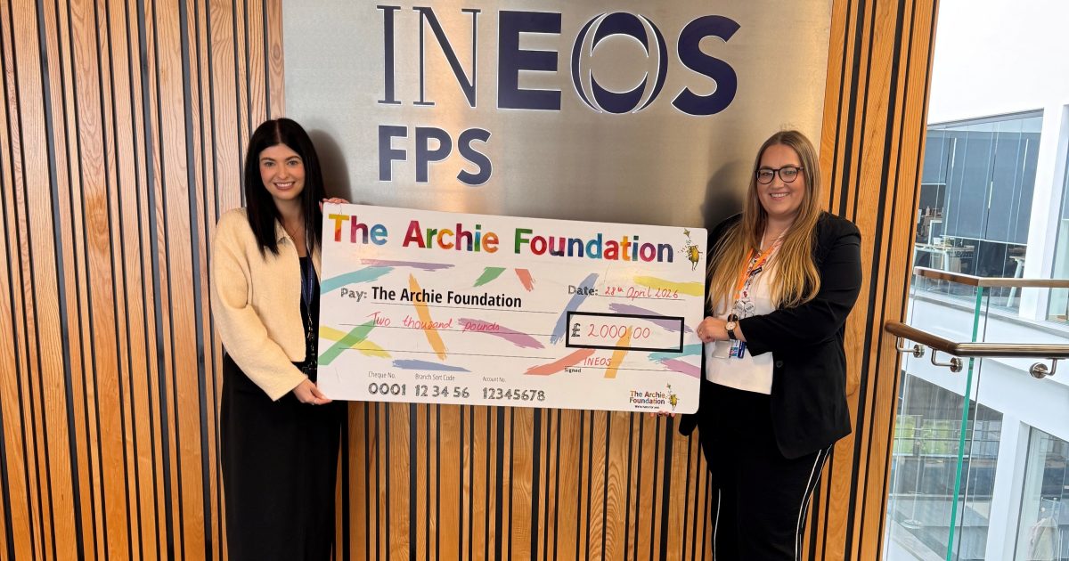 OpenGraph Image for INEOS FPS North names The Archie Foundation as its 2026 Charity of The Year