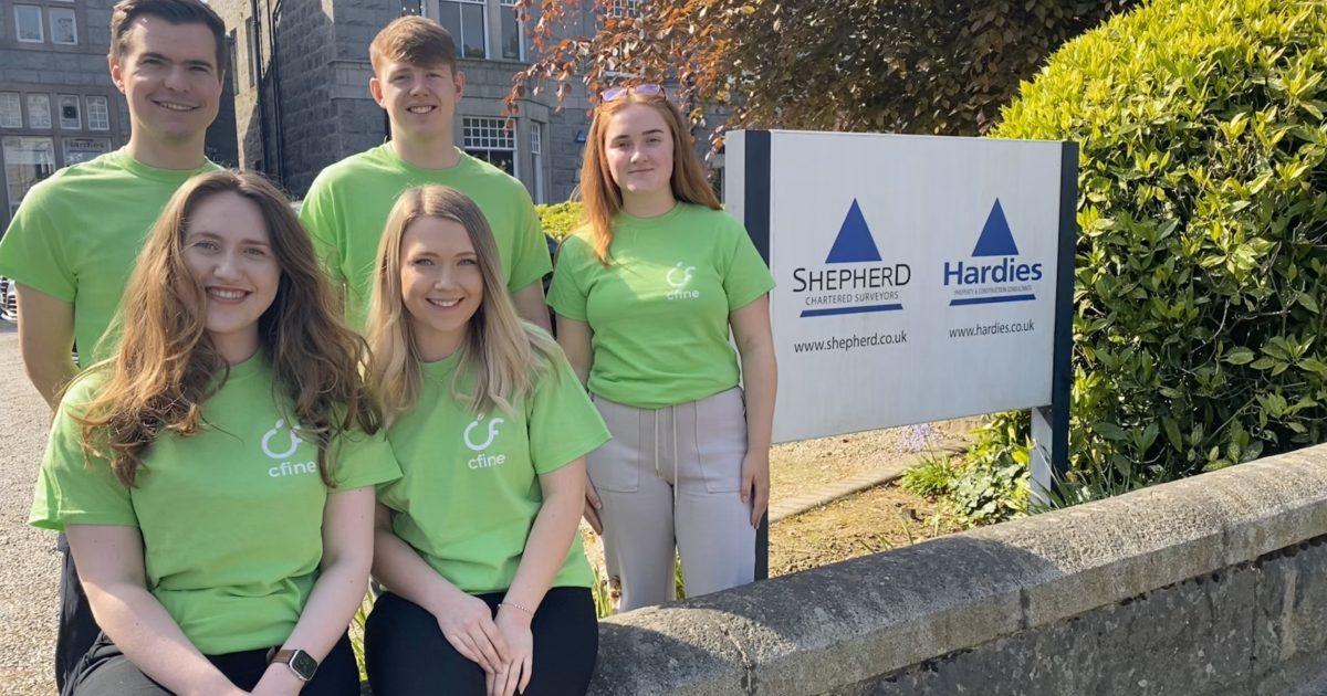 OpenGraph Image for Shepherd and Hardies to put best foot forward for CFINE at Aberdeen Kiltwalk